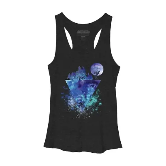 Women's Design By Humans Play Music On The Edge By Maryedenoa Racerback Tank Top image {10}