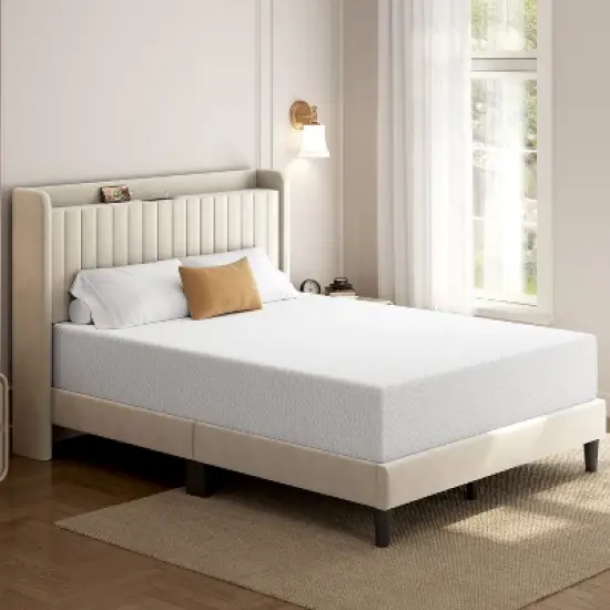 Yaheetech 12" Gel Memory Foam Mattress with Green Tea Scent, Cooling Tech, 3 Foam Layers image {9}