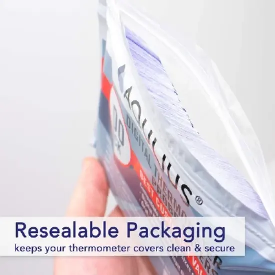 Aqulius 500 Pack Probe Covers for Oral & Digital Thermometer - Universal - Rectal Thermometer Covers image {3}