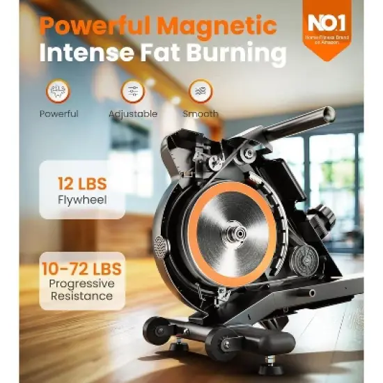 YOSUDA Magnetic/Water Rowing Machine 350 LB Weight Capacity - Rower Machine for Home Use with Bluetooth, App Supported image {1}