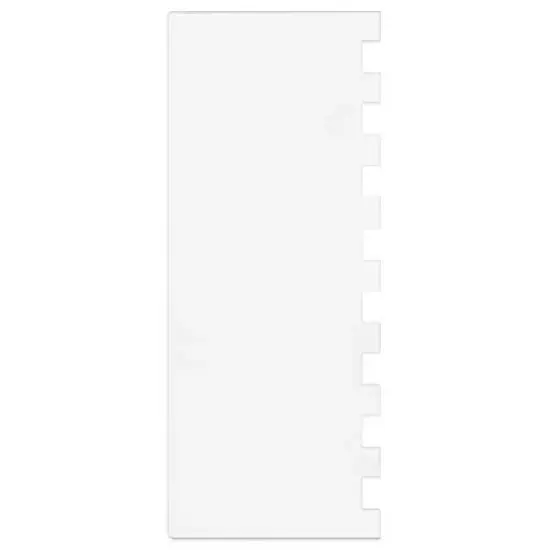 Impresa 11.5" Tall Clear Acrylic Icing Frosting Stripes Comb Large Cake Smoother Scraper with Patterned Edge for Cake Decorating image {6}