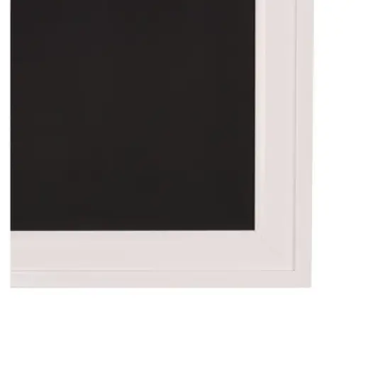 27.5" x 18.5" Bosc Framed Magnetic Chalkboard White - DesignOvation image {4}
