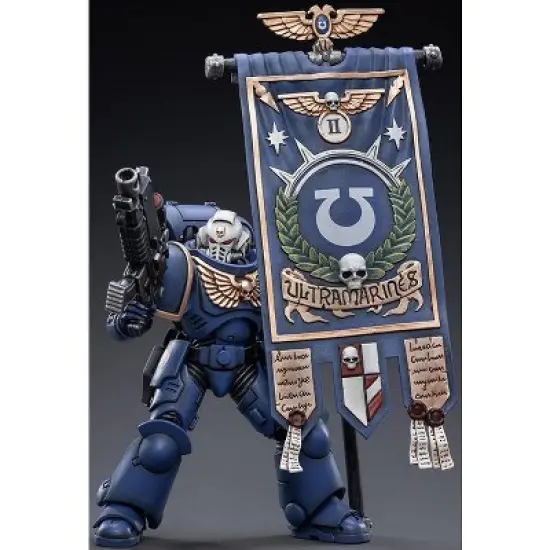 Ultramarines Primaris Ancient Posca 1/18 Scale | Warhammer 40K | Joy Toy Action figures image {1}