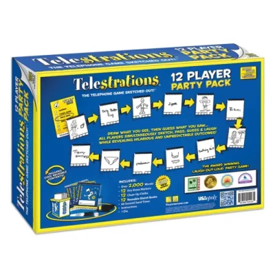 USAopoly Telestrations 12 Player: The Party Pack image {2}