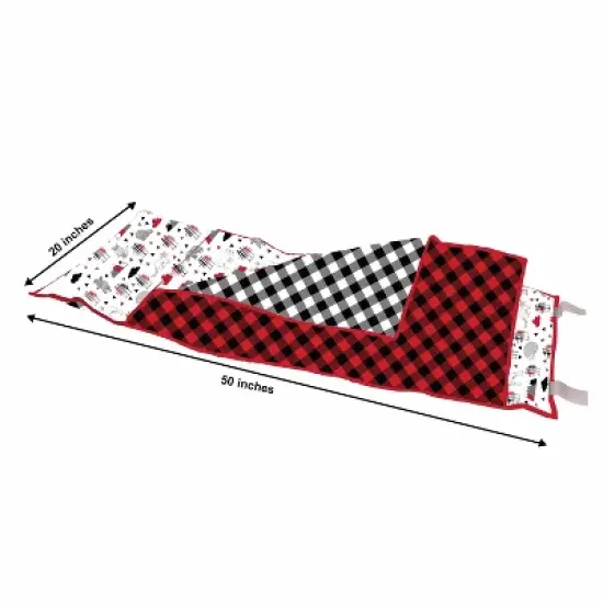 Bacati - Woodlands Red/Black Toddler Nap Mat image {2}