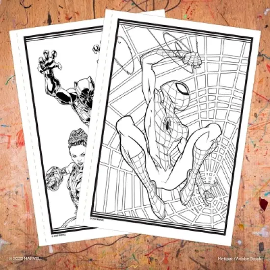 Spider-Man Avengers Paintbrush Marker Activity Book image {3}