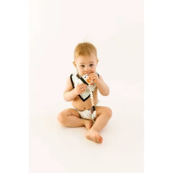 Loulou Lollipop Silicone Teether with Clip - Shrimp image {3}