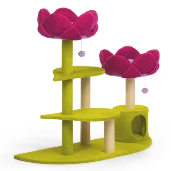 Prevue Pet Products Kitty Power Flower Garden Cat Tree Tower image {3}