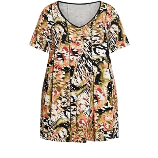 Women's Plus Size Swing Panel Print Tunic  - Floatation | AVENUE image {2}