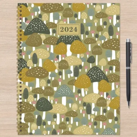 TF Publishing 2024 Weekly/Monthly Planner 11"x9" Fungi image {5}