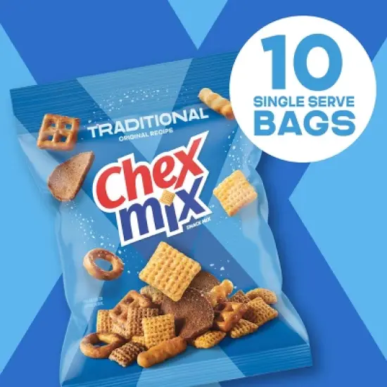Chex Mix Traditional Snack Mix Bags - 17.5oz/10ct image {2}