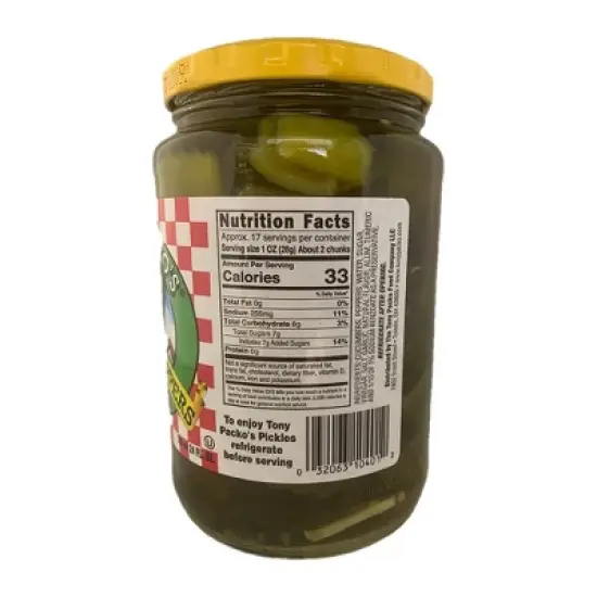 Tony Packo's Pickles & Peppers Sweet Hots - Case of 12/24 oz image {3}