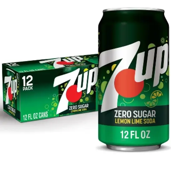 7UP Zero Sugar Lemon Lime Soda - 12pk/12 fl oz Cans image {13}