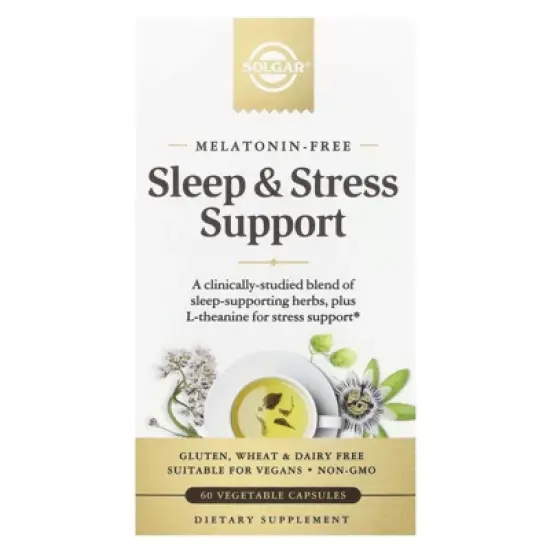 Solgar Sleep & Stress Support, 60 Vegetable Capsules image {4}