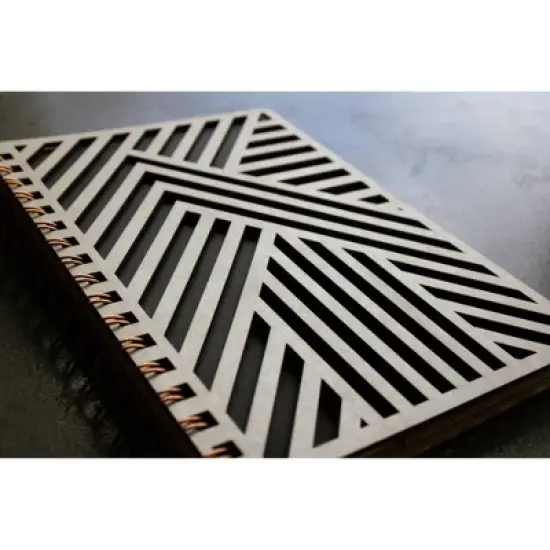 Denik Clyde Die Cut Wood Cover Journal image {2}