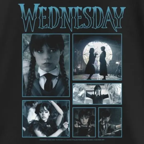 Girl's Wednesday Iconic Scenes T-Shirt image {1}