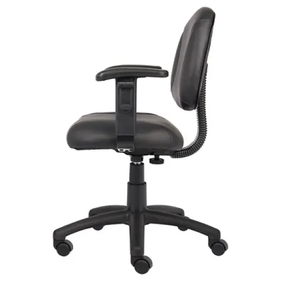 Posture Chair with Adjustable Arms Black - Boss Office Products image {2}
