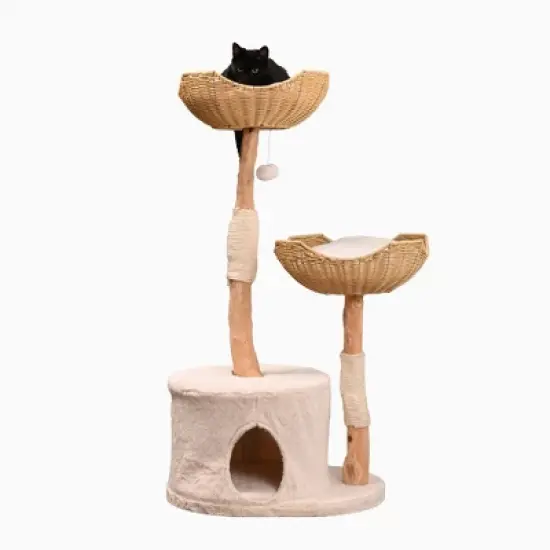 Armarkat AMNI Cat Tree: The All-in-One Play and Rest Station, 47" Height, 28.3" Length, 17" Width image {8}