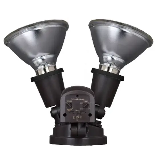 VAXCEL Motion Sensor Dusk to Dawn Outdoor Security Flood Light - 2 Adjustable Light Heads - 4 Modes image {13}