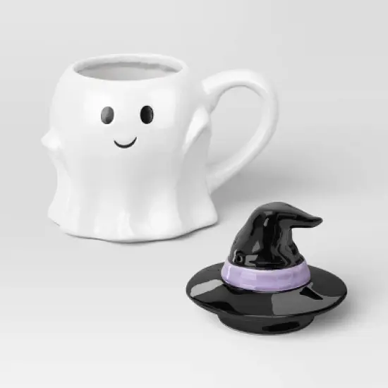 7.8 fl oz Figural Mini Ghosty Mug with Lid - Hyde and EEK! Boutique&trade; image {2}
