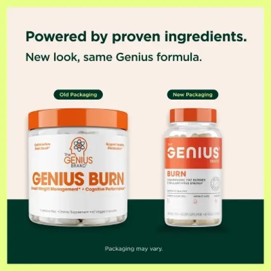 Genius Fat Burner &ndash; Thermogenic Weight Loss & Metabolism Support, Appetite Suppressant &ndash; 60 Caffeine-Free Veggie Pills image {3}