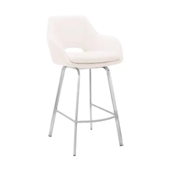 26" Aura Swivel Counter Height Barstool - Armen Living image {13}