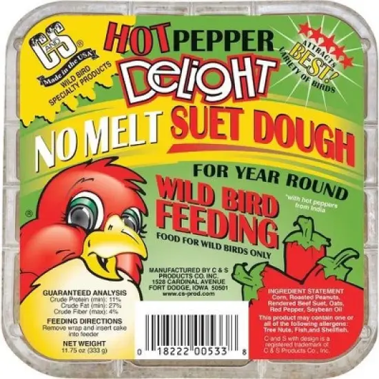 C&S 11.75 Oz. Hot Pepper Delight No Melt Suet image {1}