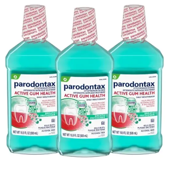 Parodontax Active Gum Health Breath Freshener 500ml/3pk image {10}