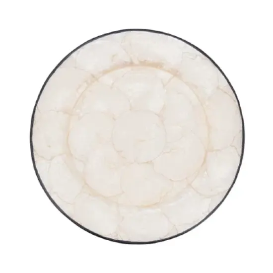 Saro Lifestyle Polished Capiz Charger Plate (Set of 4) image {5}
