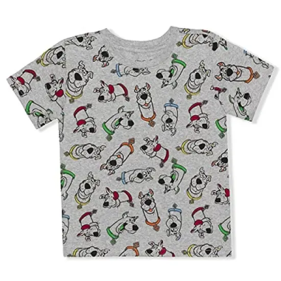 Warner Bros Boy's 3 Pack Scooby Doo Graphic Tee, Sleeveless Shirt and Casual Short Set For Toddlers image {5}
