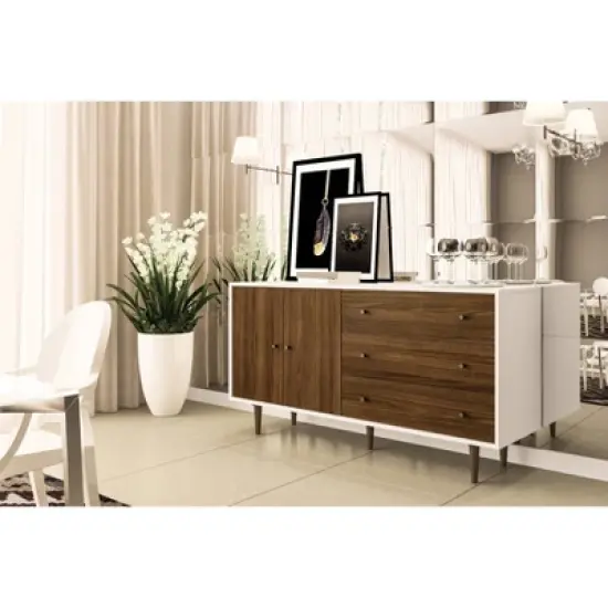 Pasadena Side Board White/Dark Brown - Polifurniture image {3}