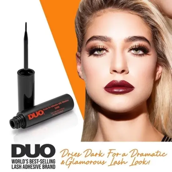 Ardell Duo Dark Brush On Adhesive, 0.18 oz (PACK OF 2) - Eyelash Glue for Eye Lashes | UPC#. 073930568964 image {3}