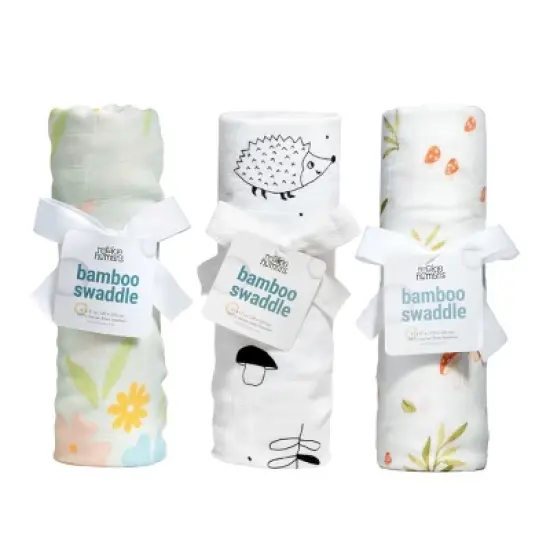 Woodland Swaddle 3-Pack, Viscose From Bamboo image {1}