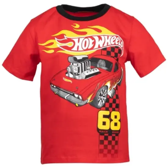 Hot Wheels Graphic T-Shirt Mesh Shorts Outfit Set Toddler image {3}