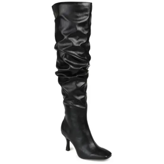 Journee Collection Womens Kindy Tru Comfort Foam Wide Calf Square Toe Over The Knee Boots image {9}