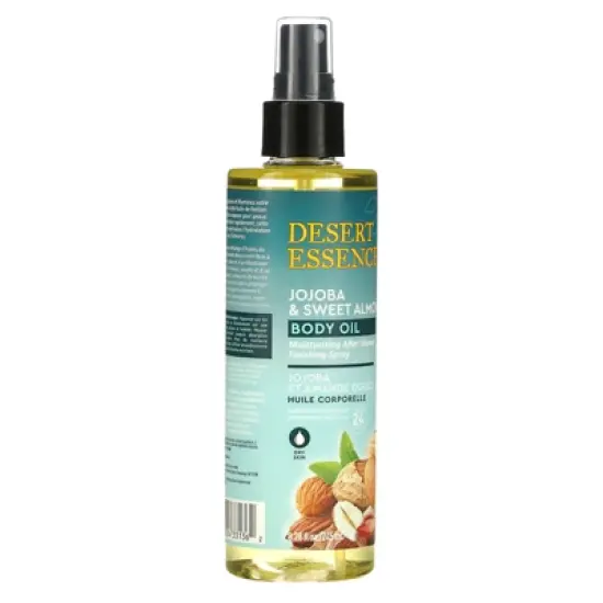 Desert Essence Jojoba & Sweet Almond Body Oil, 8.28 fl oz (245 ml) image {4}
