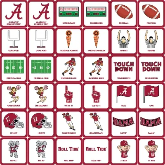 MasterPieces Officially Licensed NCAA Alabama Crimson Tide Matching Game for Kids and Families image {2}