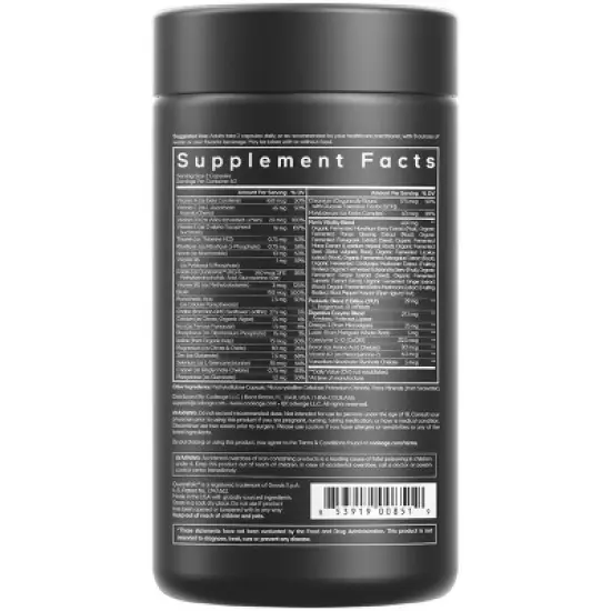 Codeage Men's Daily Multivitamin, 25+ Vitamins & Minerals, Probiotics, Digestive Enzymes - 120ct image {1}