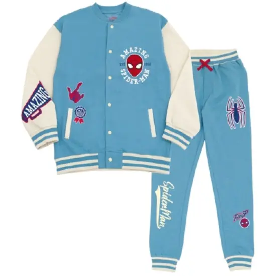 Marvel Spider-Man Fleece Bomber Jacket and Jogger Pants Toddler to Big Kid image {8}