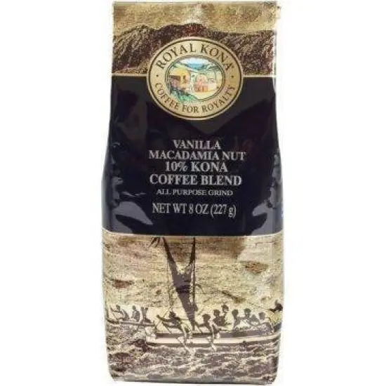 Royal Kona Vanilla Macadamia Nut Medium Roast Ground Coffee - 8oz image {1}