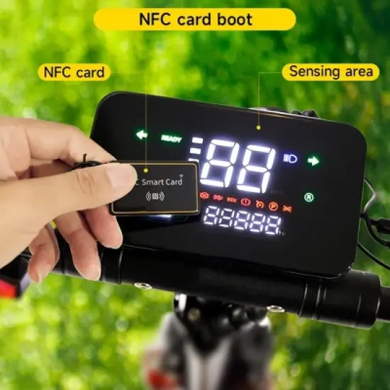 Topteng 12" Electric Scooter for Adults - Black: 2000W Motor, 40 MPH Max Speed, 50 Mile Range image {9}