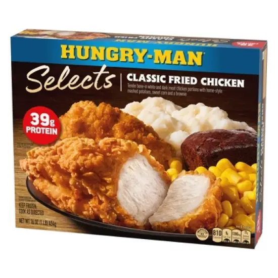Hungry-Man Frozen Classic Fried Chicken Dinner - 16oz image {1}