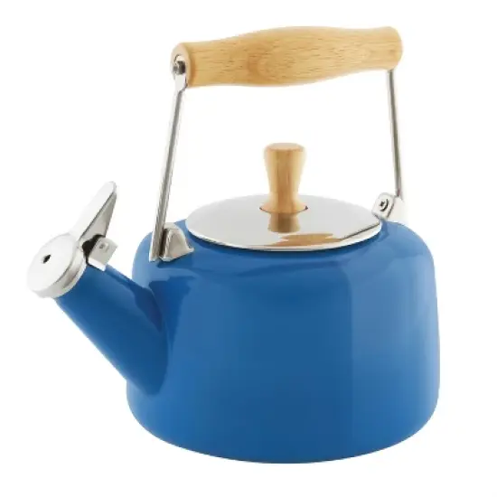 Chantal 1.4-Quart Enamel-on-Steel Sven Teakettle image {5}