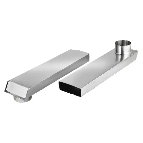 Lambro&reg; Periscope 90&deg; Rectangular Aluminum Dryer Duct image {2}
