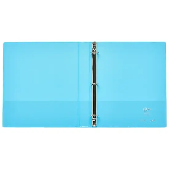 Avery Luxe Collection Durable Holographic 3 Ring Binder, Customizable View Cover, 1 Inch Round Rings, 1 Holographic Aqua Binder (03224) image {2}