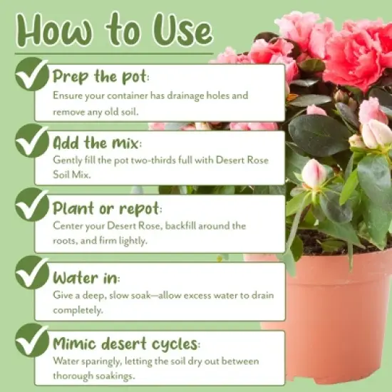 Soil Sunrise Desert Rose Potting Soil Mix, Repot, Sprout and Grow Potted Plants image {6}