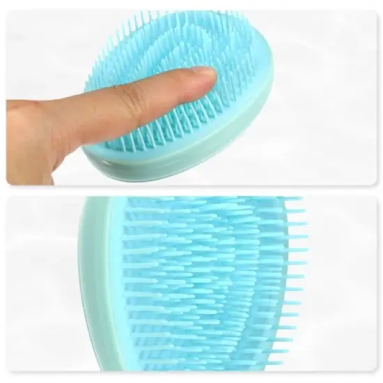 Unique Bargains Mini Portable Hair Brush 3.5"x2.68"x1.89" 1 Pc image {4}