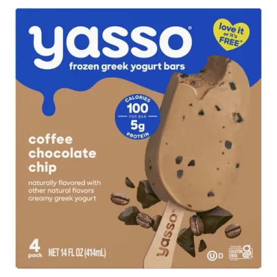 Yasso Frozen Greek Yogurt - Coffee Chocolate Chip Bars - 4ct image {7}