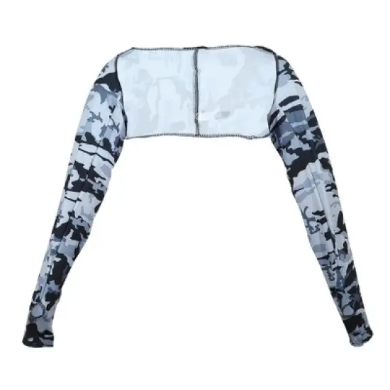 Unique Bargains Soft Sun Protection Arm Shawl Cooling Sleeve Sun Protection Arm Sleeve with Finger Hole for Women Golf Polyester image {6}