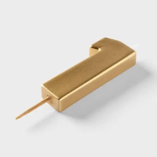 Number 1 Gold Candle - Spritz&trade; image {3}